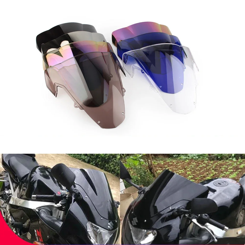 

Экран для мотоцикла с двойной вспышкой, защитная ветровая панель для Suzuki GSXR1000 GSXR дефлектор ветрового стекла 1000 K3 2003 2004