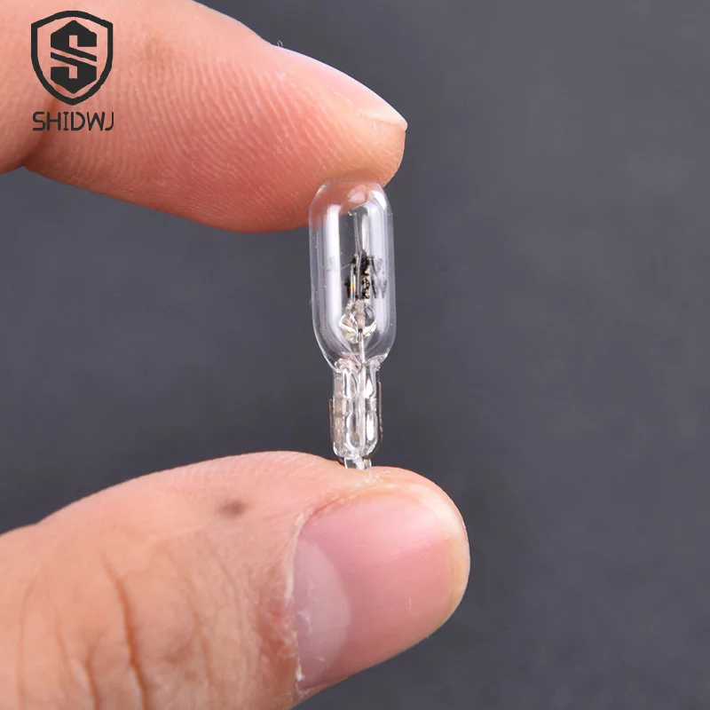 

10Pcs/lot T5 12V 1.2W 286 Light Bulb Dashboard Instrument Panel Brake Light Bulbs Glass Amber Headlights Lamp Bulb Wholesale