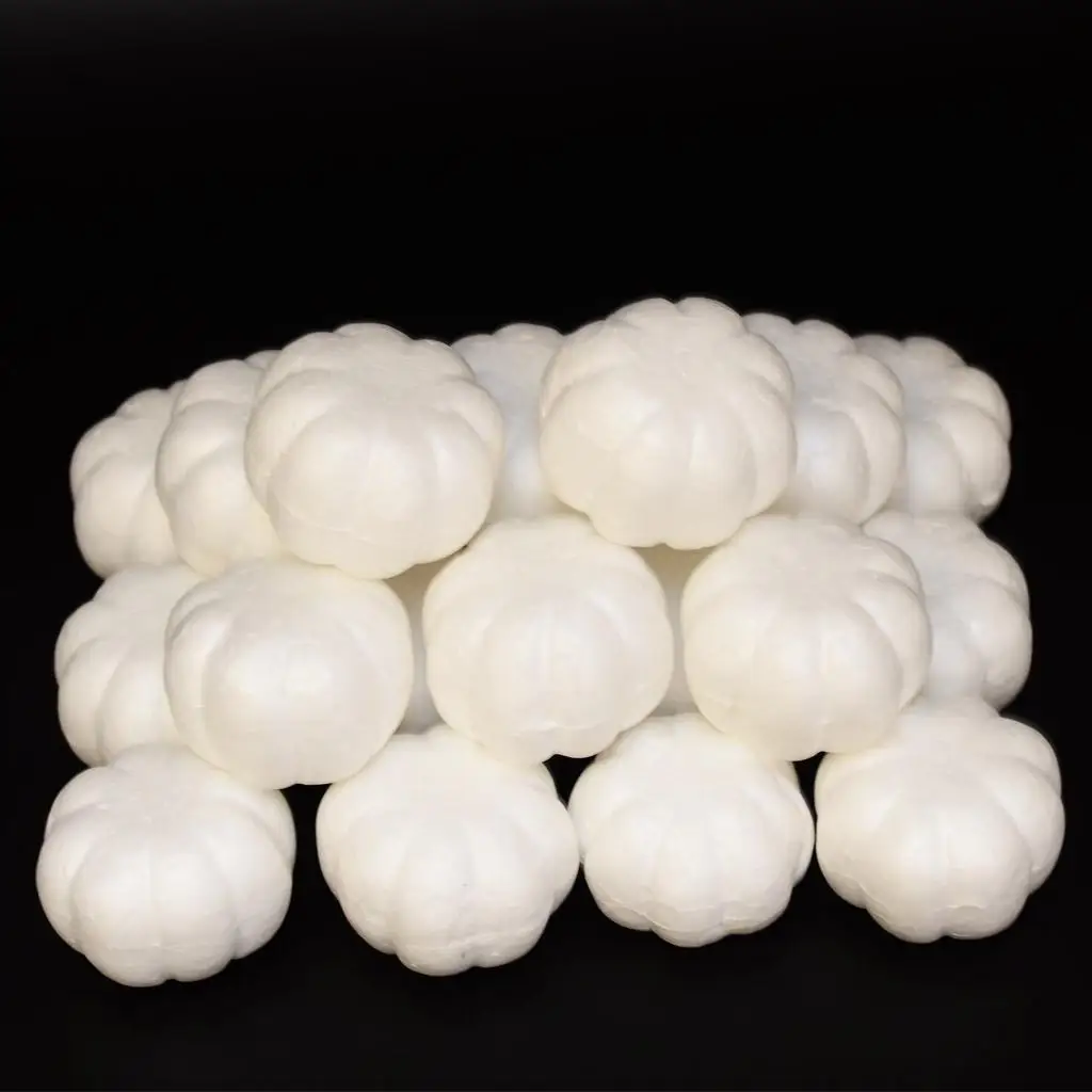 

20 Pieces Creative Halloween Pumpkin Polystyrene Foam DIY Materials