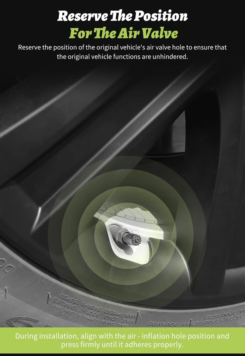 4-teiliges Radkappen-Design für Tesla Model S (2022–2024)/Model Y (2020–2024), 19-Zoll-Radabdeckung, Leistung, Vollfelgen-Nabenabdeckung, Zubehör – Detail 11