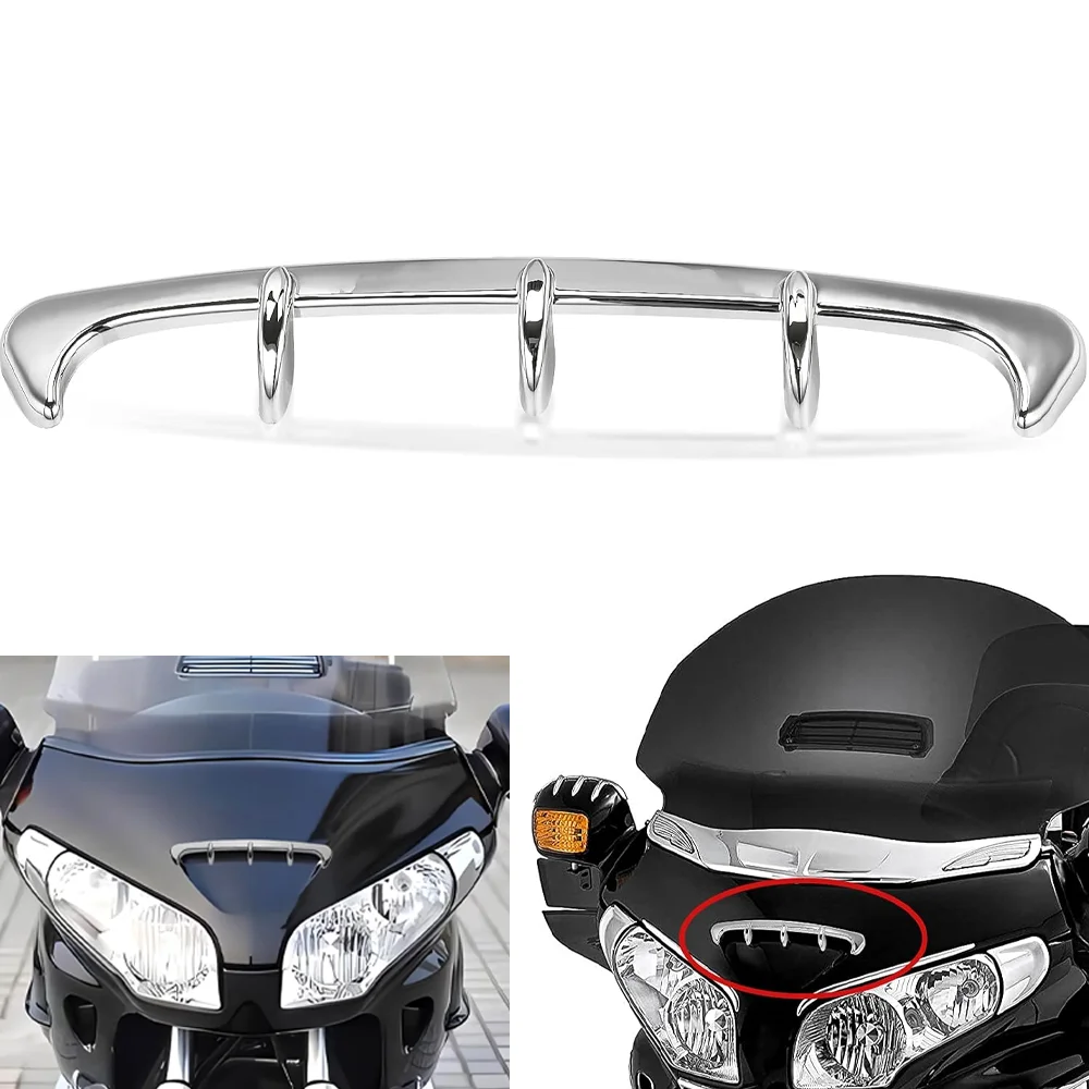 New Chrome Fairing Scoop Trim GL1800 Accessories For Honda Goldwing Gold Wing GL 1800 2001-2007 2008 2009 2010 2011
