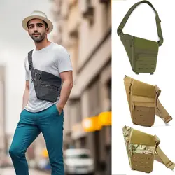 Portable Nylon Crossbody Sling Bag Anti-theft Formfitting Crossbody Chest Bag Men Shoulder Bag Travel Wallet