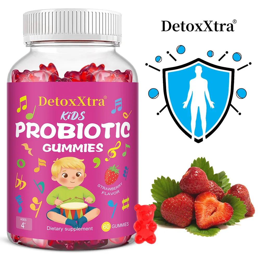 

Детские пробиотические жевательные конфеты DetoxXtra, способствующие здоровью пищеварительной очистки, повышают здоровье Gut и иммунитет, регулируют Gut Microbiota