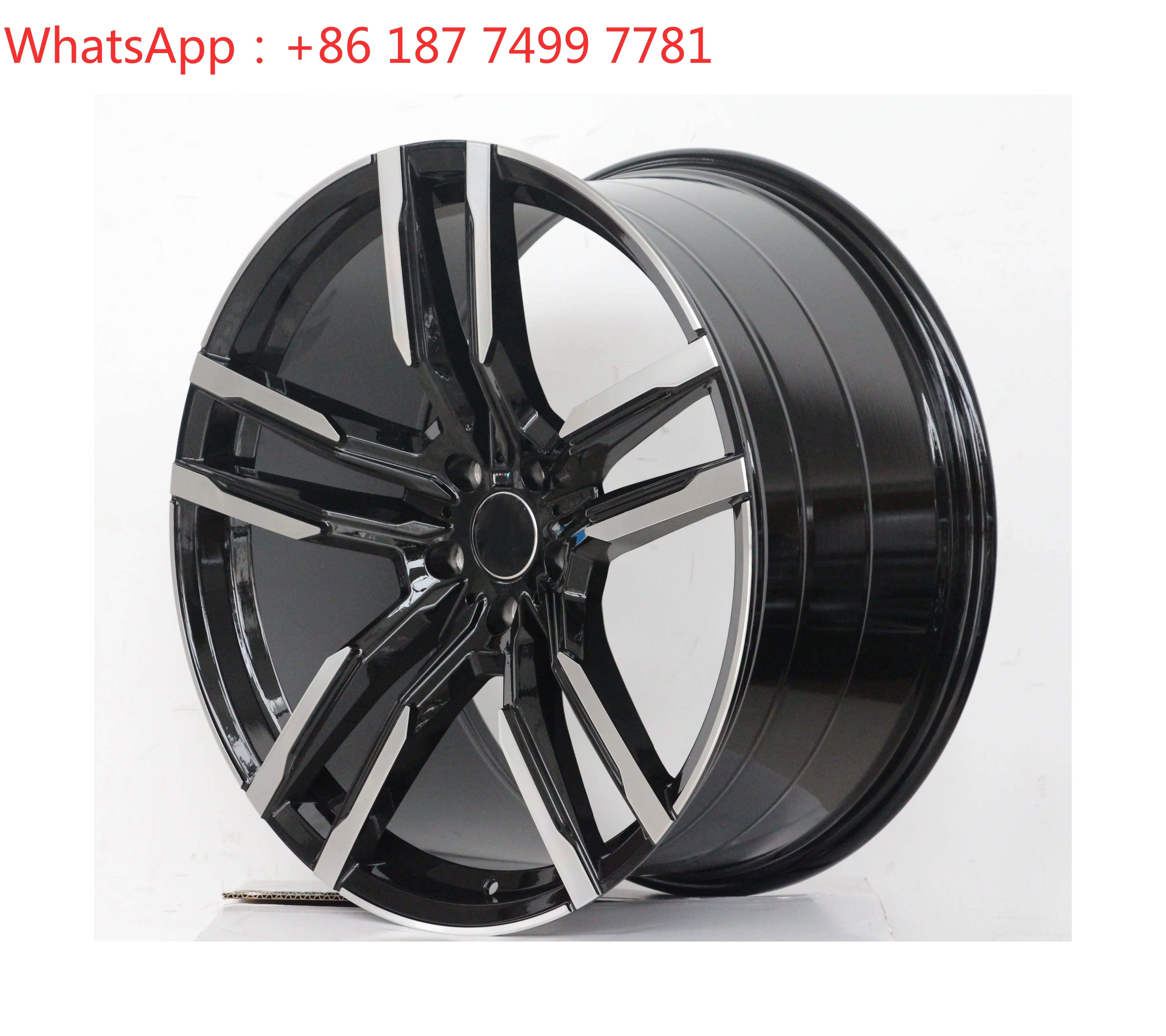 

YQ 22"Black Machine Face Alloy Wheel jantes Wheel Rim Made in China 5 Lugs