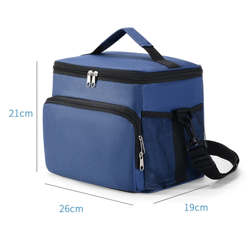 Large Capacity Portable Lunch Bags For Women Men Fridge Thermal Cooler Meal Pouch Bento Box Insulated Tote Travel Work Food Bag