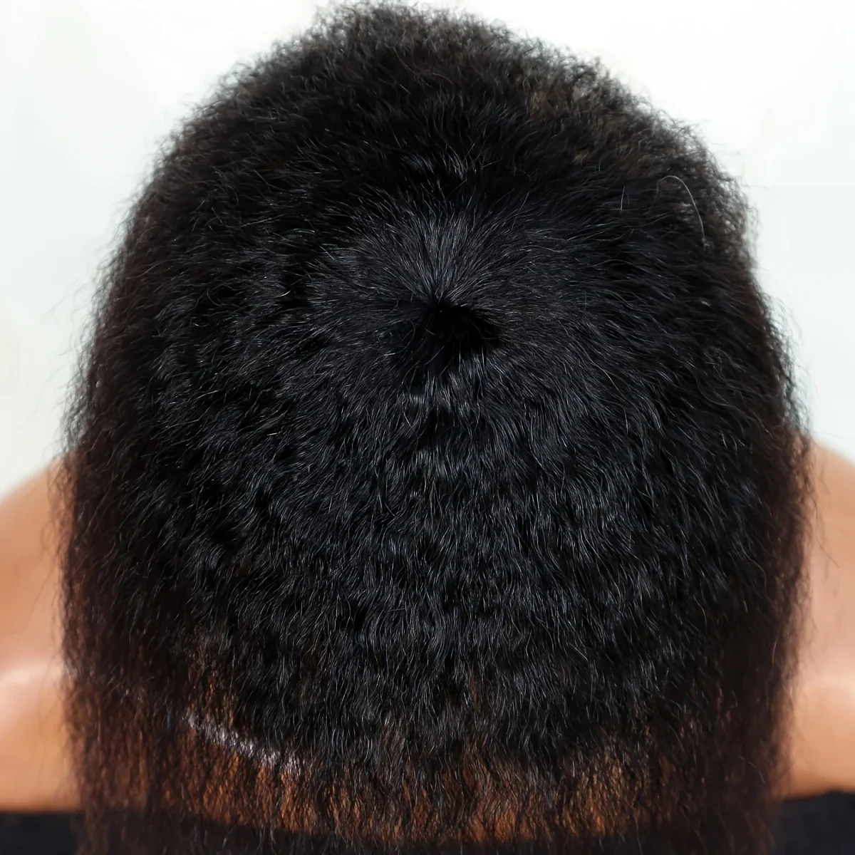 Kinky reta topper cabelo com franja pedaço de cabelo clipes invisíveis em peças de peruca extensões de peruca feminina, design intranet em forma de t