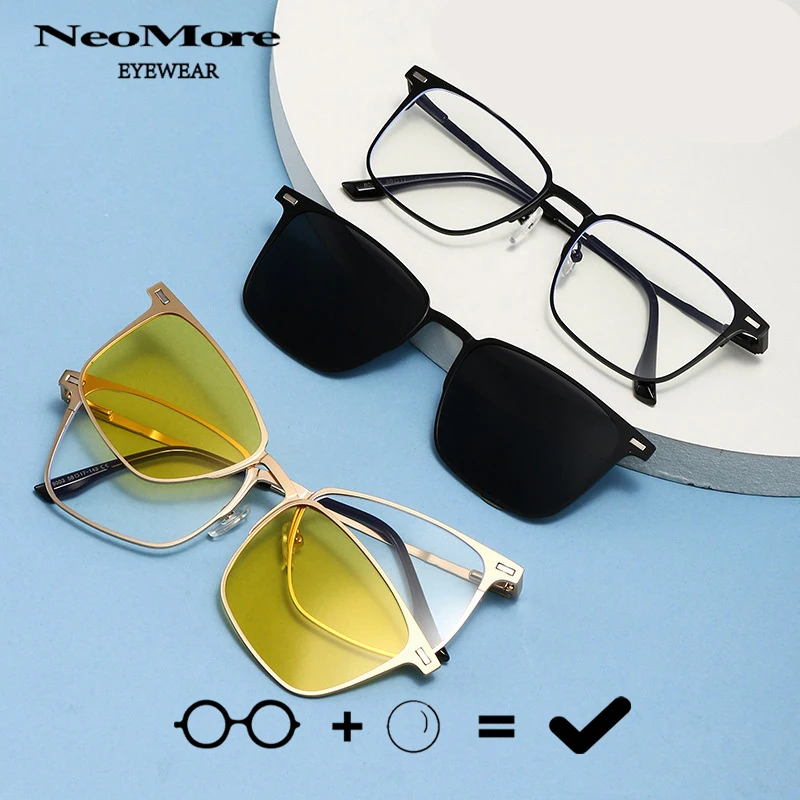 

Myopia Reading Polaroid Clip on Sunglasses Prescription Progressive Multifocal Glasses Men's Outdoor Fishing Optical Glasses