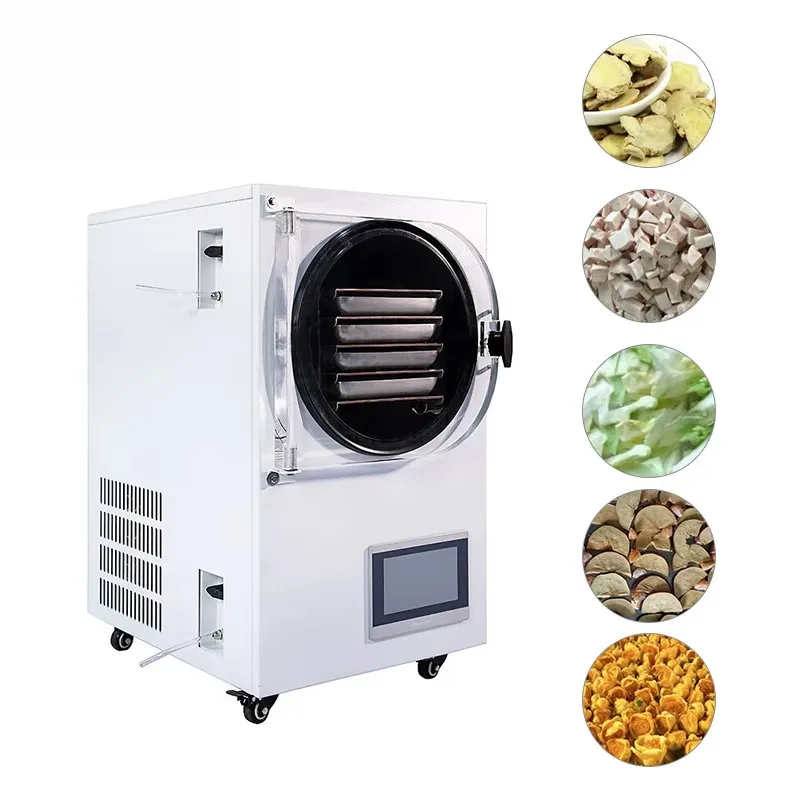 

Freeze Dryer 6-8kg Homemade Food Lyophilization Equipment With Household Vacuum Pump Home Use PLC Core Components