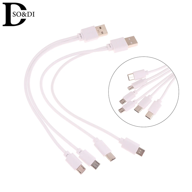 2 In 1 USB maschio a 2x Micro Y Splitter cavo di ricarica per trasferimento dati USB2.0 per smartphone Android Tablet Dual Micro USB