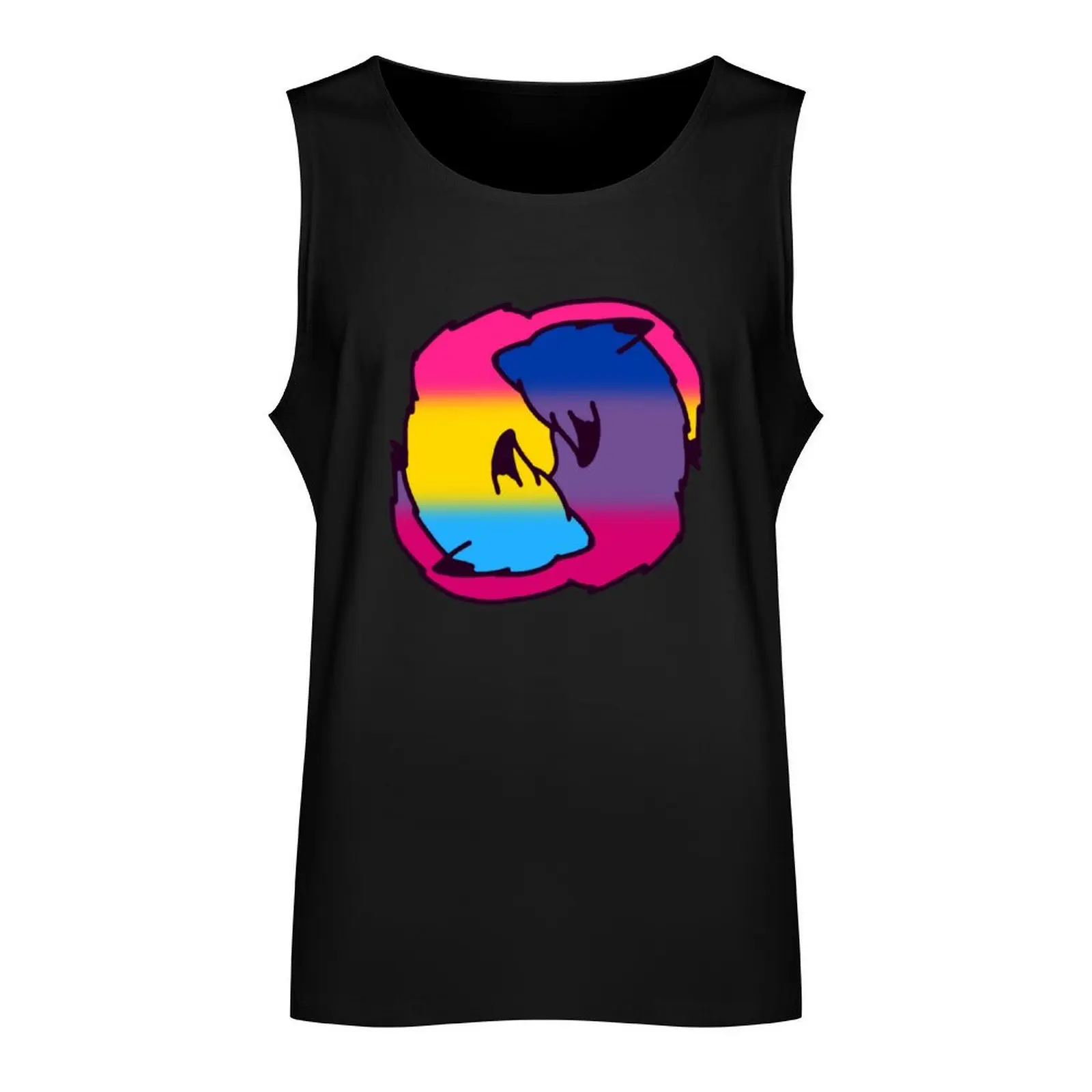 Pan/Bi Cuddles Tank Top sleeveless jackets vest for men Men's singlets