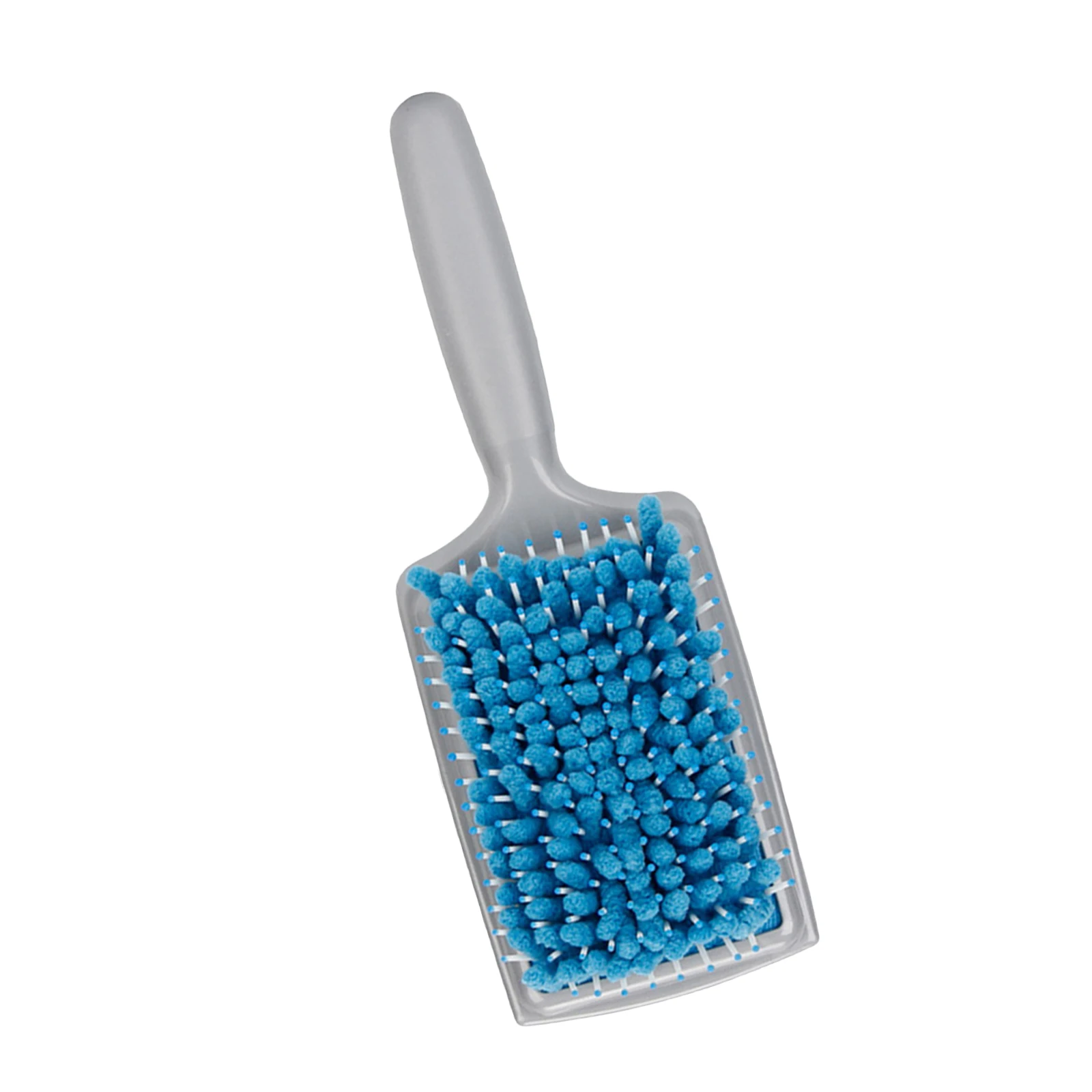 

Fast Drying Hair Comb Blue Microfiber Bristles Reduce Drying Time by Half Detangle Wet Hair Without Blow Dryer Paddle Brush