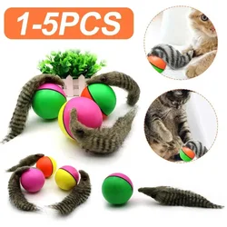 1-5Pcs Electric Beaver Ball Traning Dogs Agility Toys Electric Beaver Weasel Rolling Ball Pet Dog Cat Interactive Chasing Toy