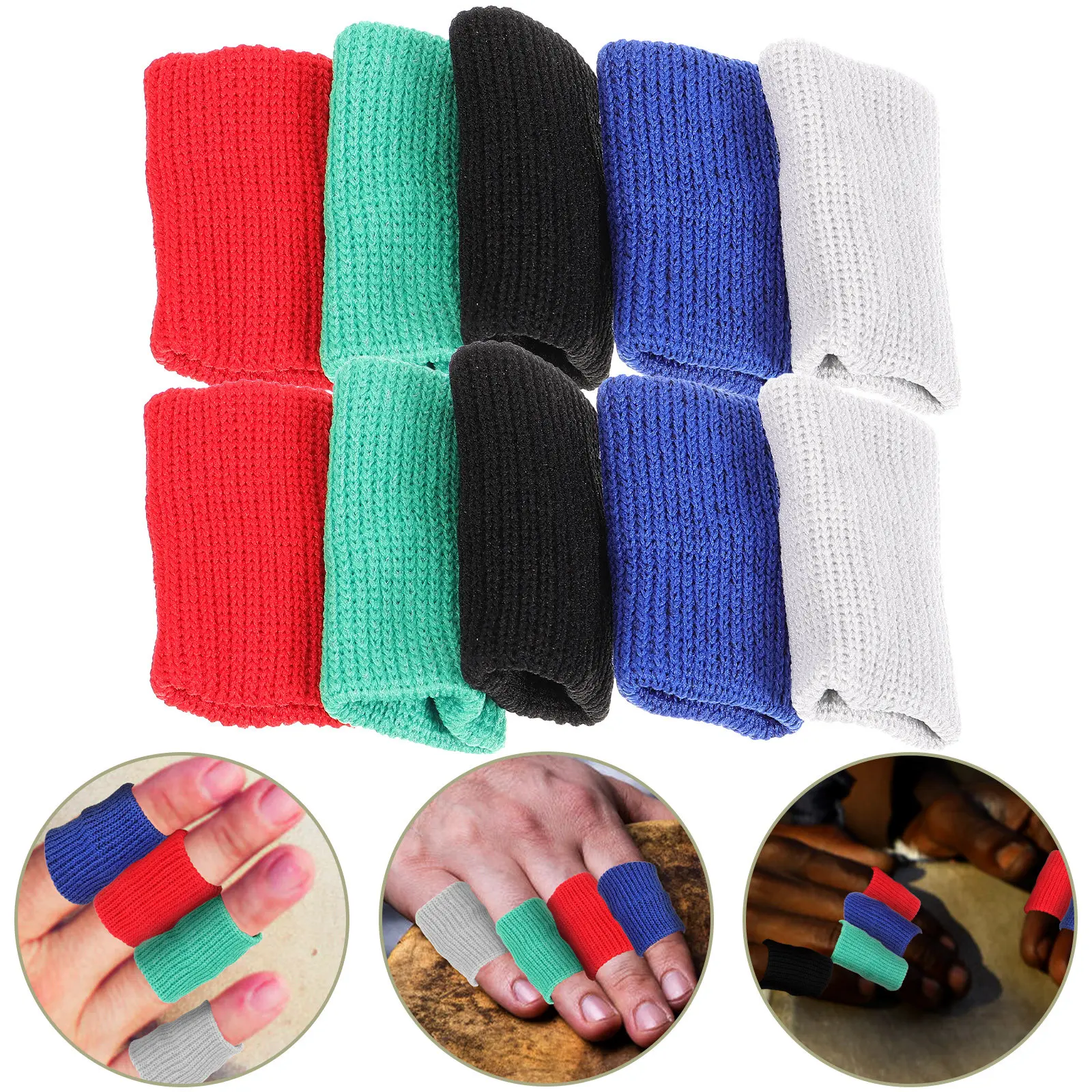 

10Pcs Finger Covers Finger Protectors Tongue Drum Practicing Percussion Instrument Sleeves Comfortable Durable Playing