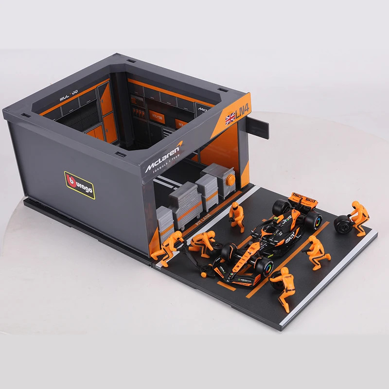 

Burago 1:43 2024 F1 Pit Stop Tire Change Scene For Ferrari SF24/Benz W15/Red Bull RB20/McLaren MCL38