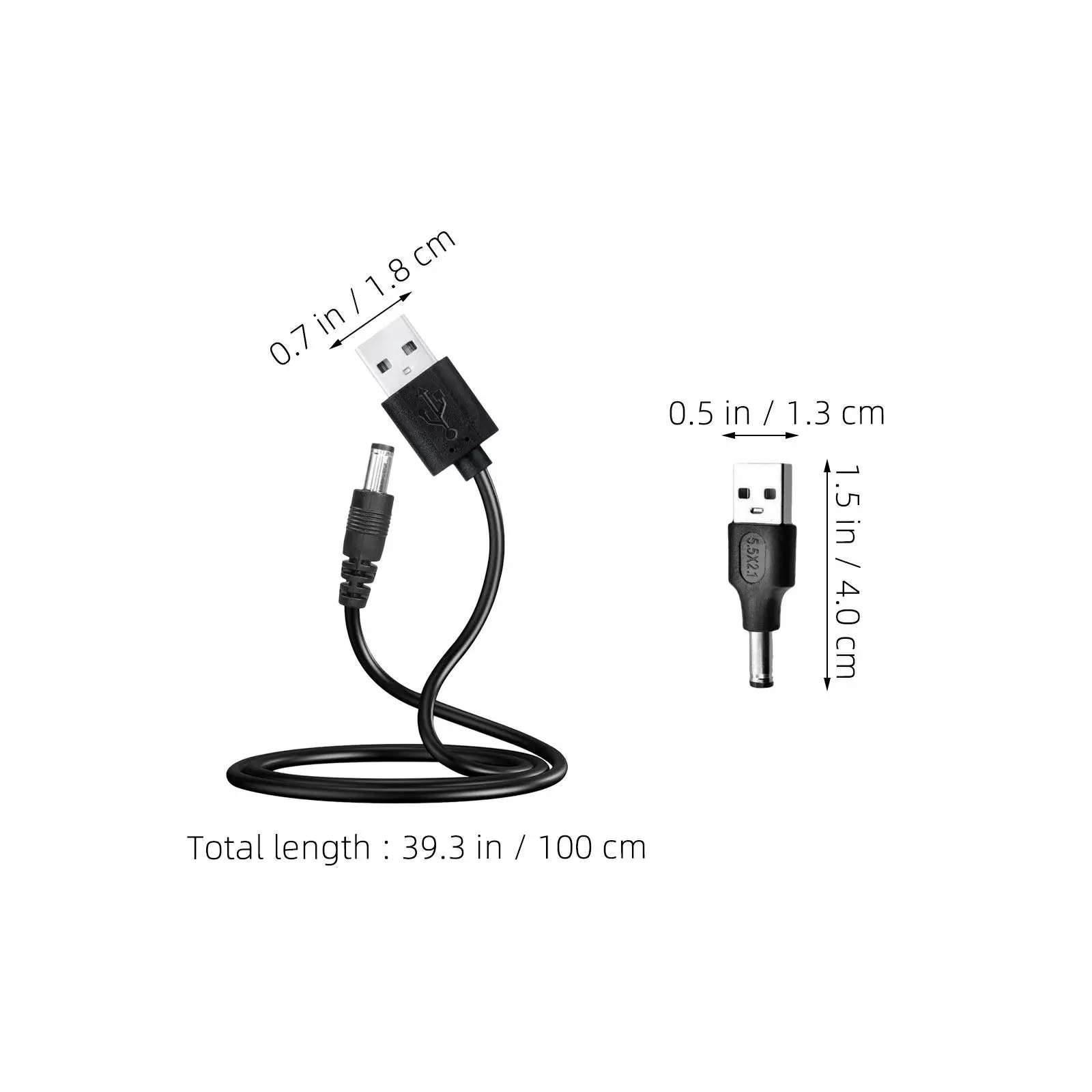 1Set Replacement USB Charging Cable for Electric Hair Clippers Dc Power Cord 5521 Adapter Stable Fast Charger for Shavers