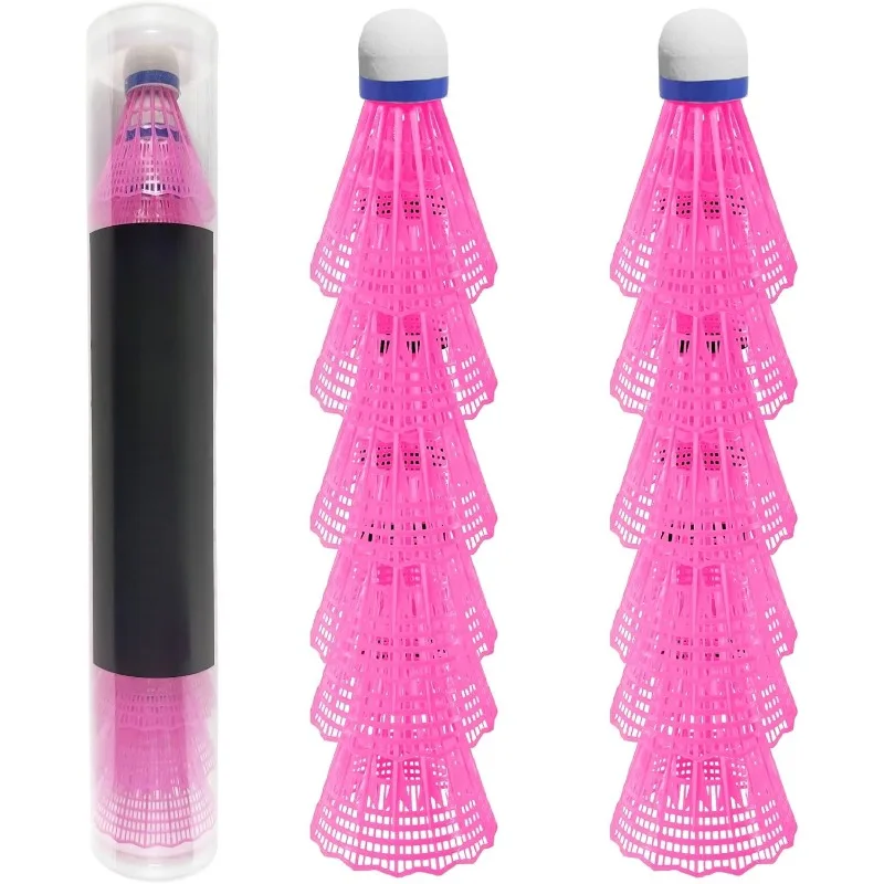 

12 шт. нейлоновые мячи для бадминтона, портативные товары для бадминтона, товары для путешествий, спортивные тренировочные воланы, товары для улицы