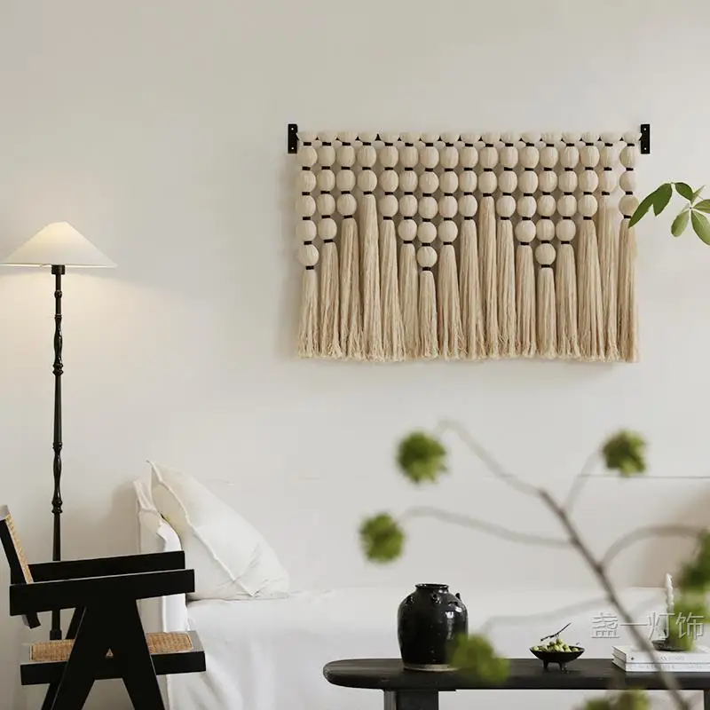 

Medieval style tassel tapestry pendant, hand-woven homestay decoration, bedside entryway, art hanging, living room carpet