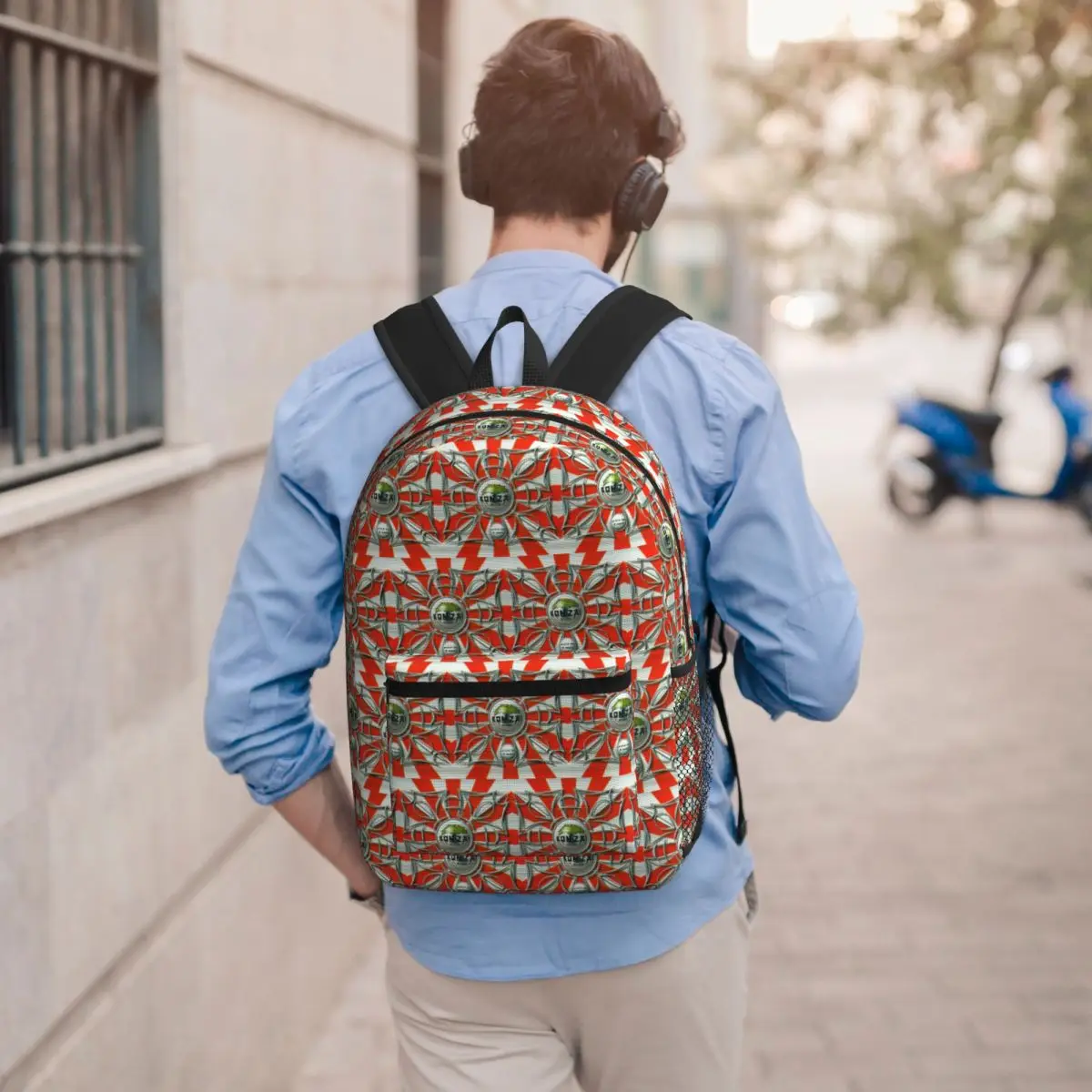 Bonzai Records Backpack Student BookBag Kids School Bag Computer Shoulder Bags for Men Women
