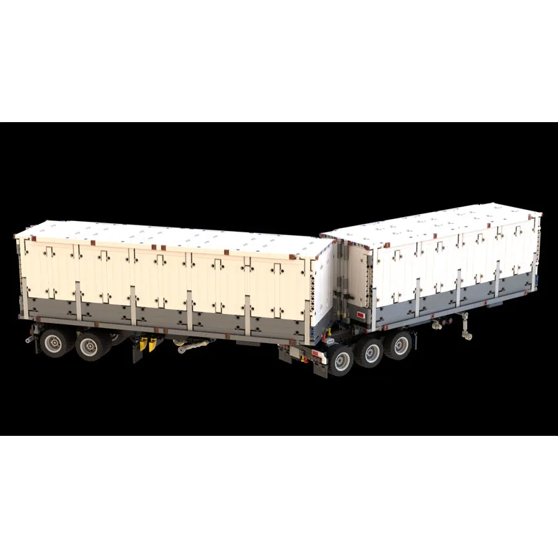 

MOC-37038Новый грузовой транспортный свинец DryVan (коробка) Модель строительных блоков с полуприцепом1024PartsMOC Creative для мальчиков и детей, игрушки на день рождения, подарки