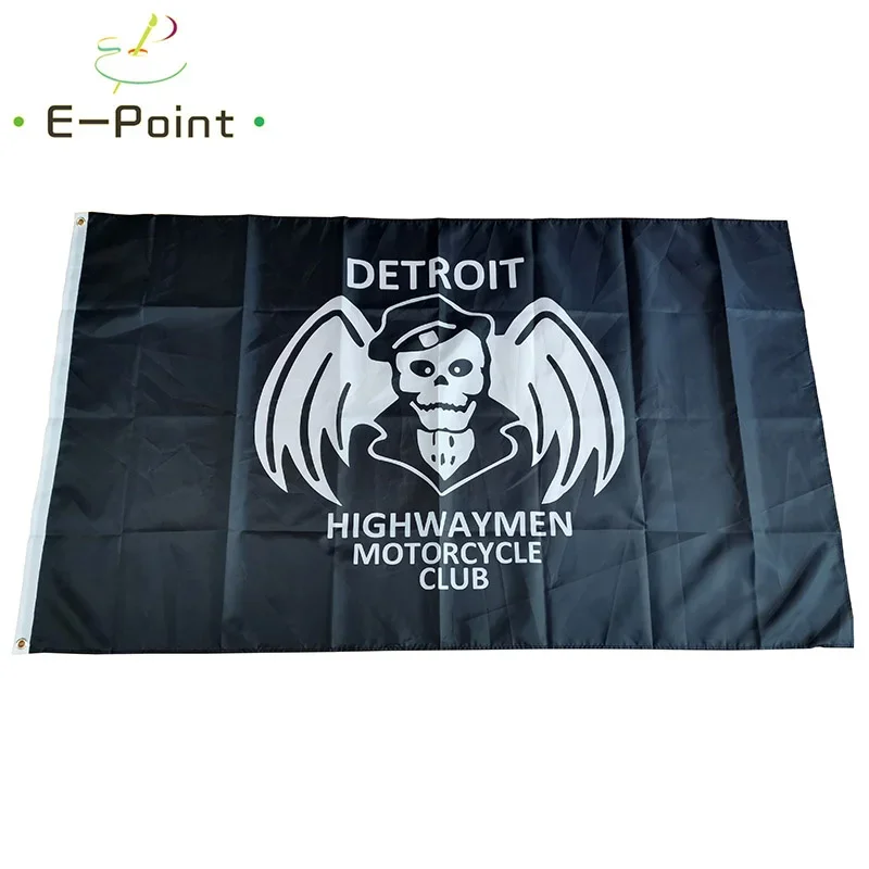 Detroit Highwayman Motorcycle Club Flag 60*90cm (2*3ft) 90*150cm (3*5ft) Size Christmas Decorations for Home and Garden