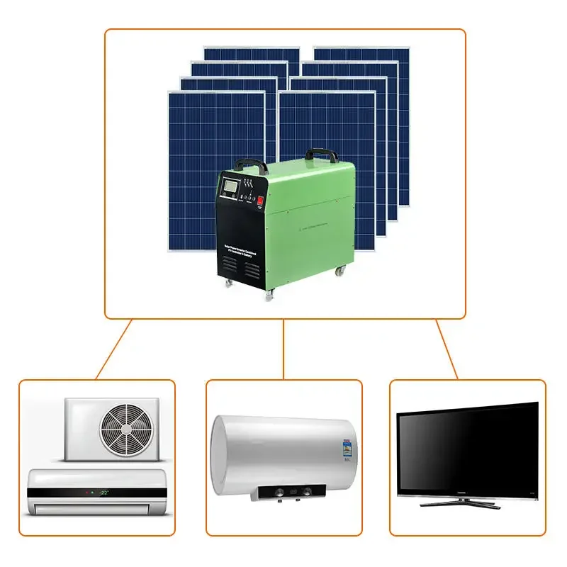 Generador de sistema Solar todo en uno para el hogar, estación de energía portátil Ip65 para exteriores, 220V