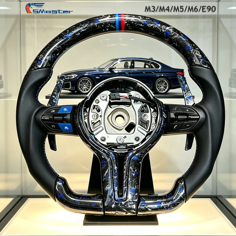 

Blue Forged Carbon Fiber M Sport Steering Wheel for BMW F01 F02 F06 F10 F11 F12 F15 F16 F20 F22 F30 F34 F36 F80 M3 F82 M4 F90 M5