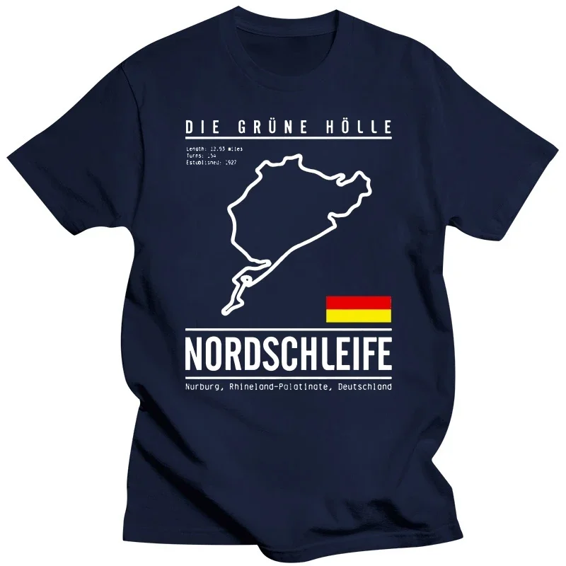 Casual pride t shirt men Unisex Fashion 2024 New Casual Short Sleeve Nurburgring Grand Prix Racing Track Race Track Germany