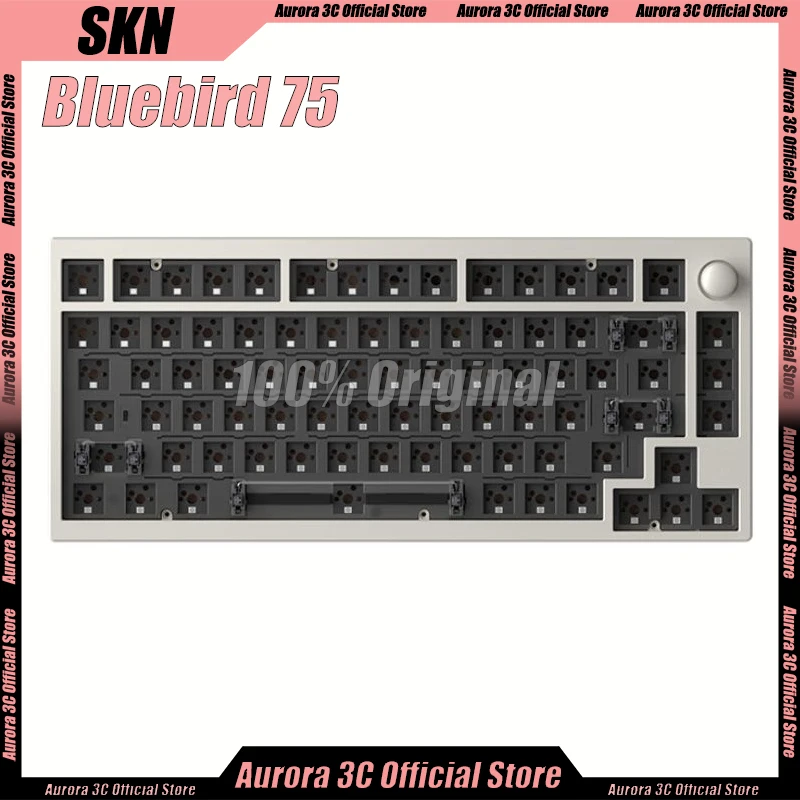 

Skn Bluebird 75 Mechanical Keyboards kit Wireless Keyboard kit 3mode Aluminium Gasket Senseless Delay Custom Rgb Gaming Keyboard