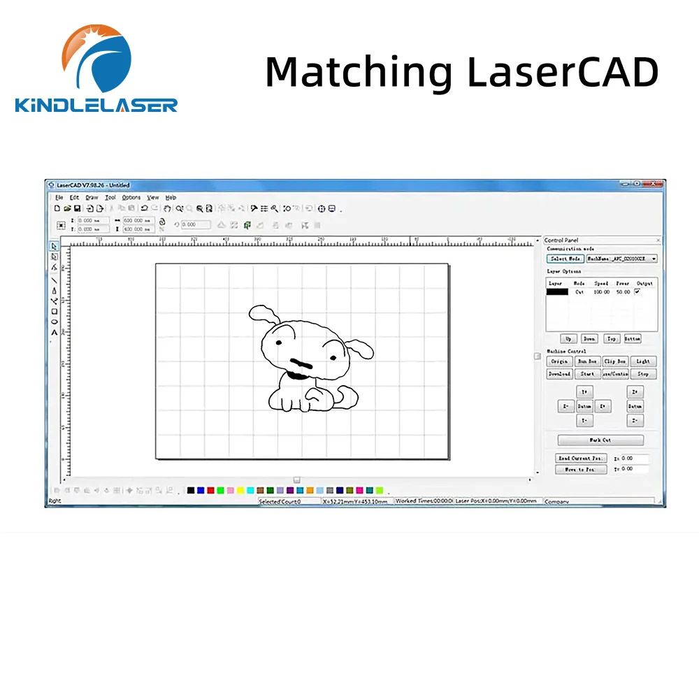 KINDLELASER Trocen AWC7813 Sistema di controllo Touch Screen per macchina per incisione e taglio laser CO2 Scheda controller AWC7813
