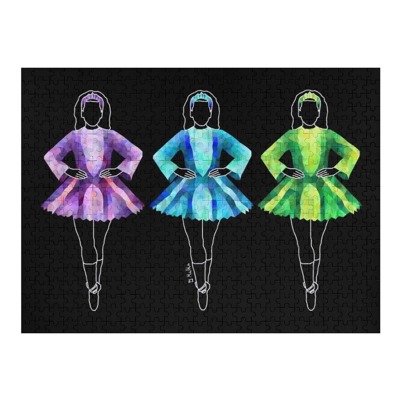 

Пазлы для ирландских танцоров, произведения искусства, индивидуальные подарки для детей, головоломки для детей, деревянные головоломки с животными