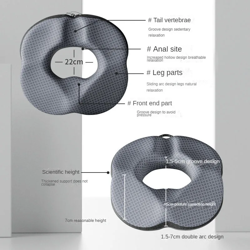 

Donut Pillow Hemorrhoid Seat Cushion Tailbone Coccyx Orthopedic Medical Seat Prostate Chair for Memory Foam