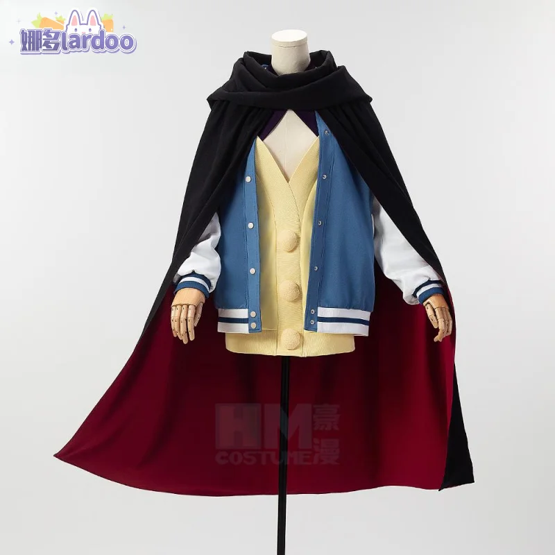 Lardoo Anime Dandadan Seiko Ayase Cosplay Costume Cloak Jacket Earrings Glasses Outfit Santa Dodoria Halloween Party Women