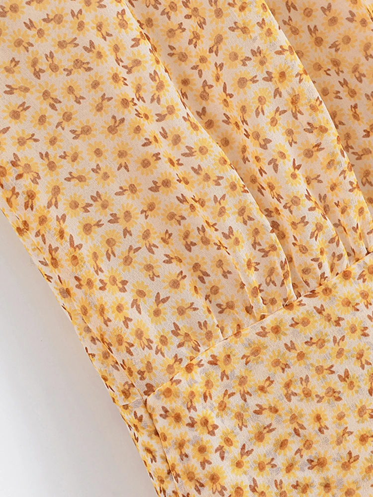 Estilo europeu e americano verão novas roupas femininas moda sexy sem costas em camadas halter pescoço impresso vestido curto