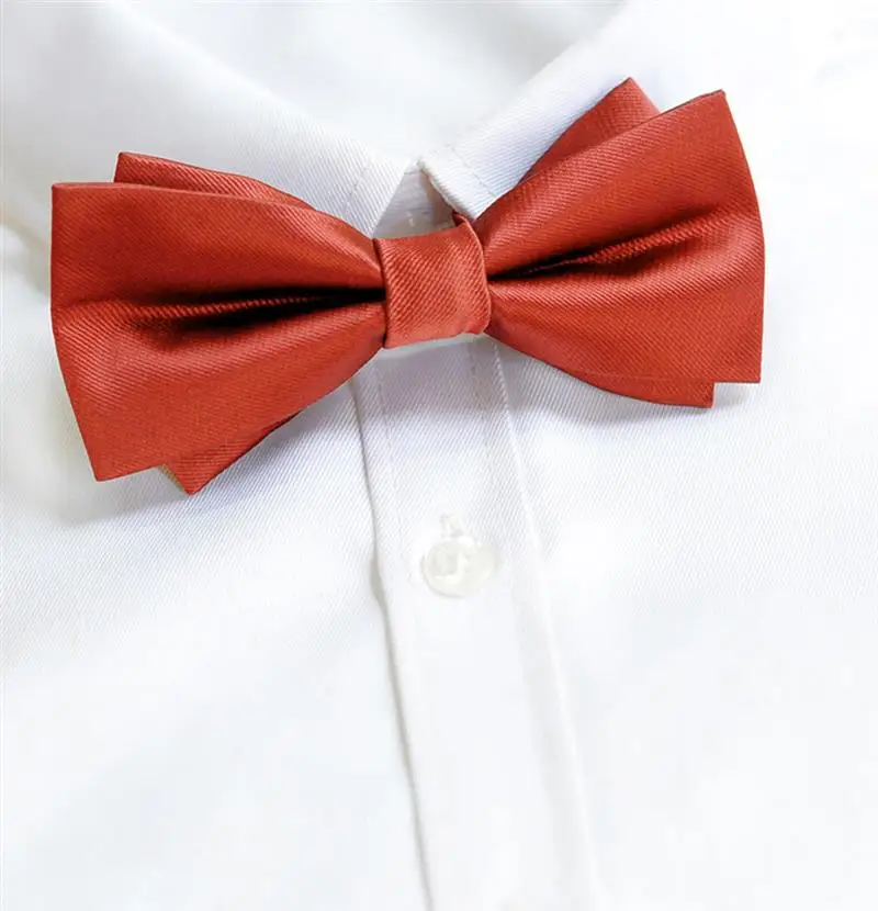 

Fashion Solid Color Wedding Bow Tie Adjustable Groomsman Bowtie Tuxedo Bow Tie For Men Wedding Tuxedo Butterfly Black Red Gifts