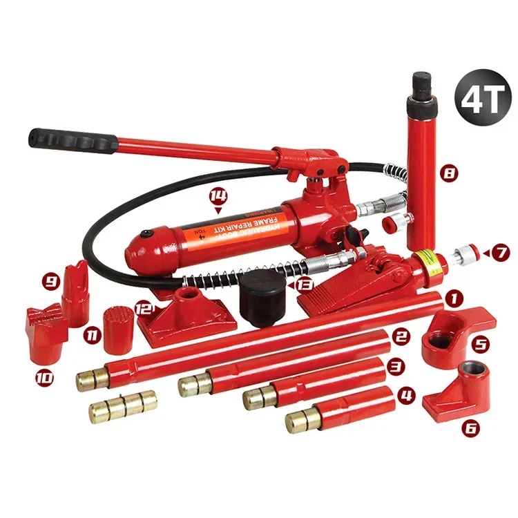 Factory Sale Auto Repair 4/10/20 ton Portable Hydraulic Equipment Porta Power Jack