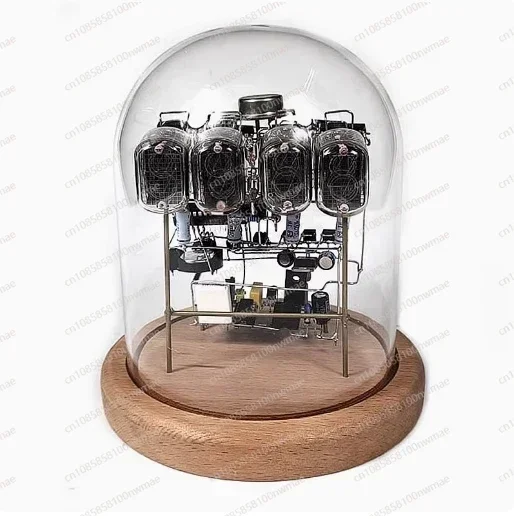 IN-12 IN12  Glow Tube Clock Retro Cyberpunk Desktop Creative Nixie Digital LED Clock Ornaments handmade Circuit Scaffolding