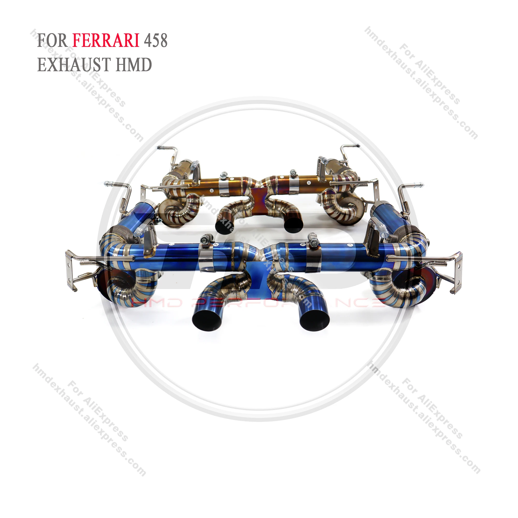 

Выхлопная система HMD из титанового сплава подходит для Ferrari 458 4.5L V8 автоматическая модификация электронного клапана Catback Pipe с наконечниками