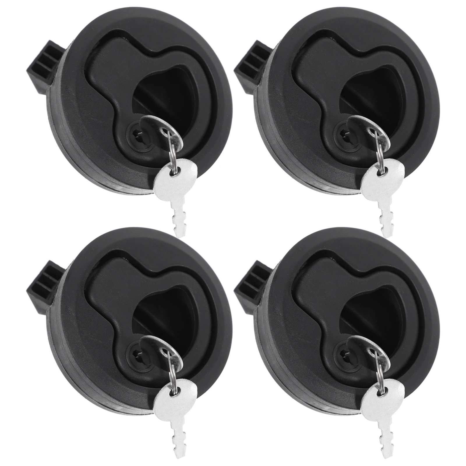 

4pcs Flush Boat Hatch Latch Marine Rubber Lock Boat Door Cabinet Lid Durable Hardware Slam Latch Pull Hatch
