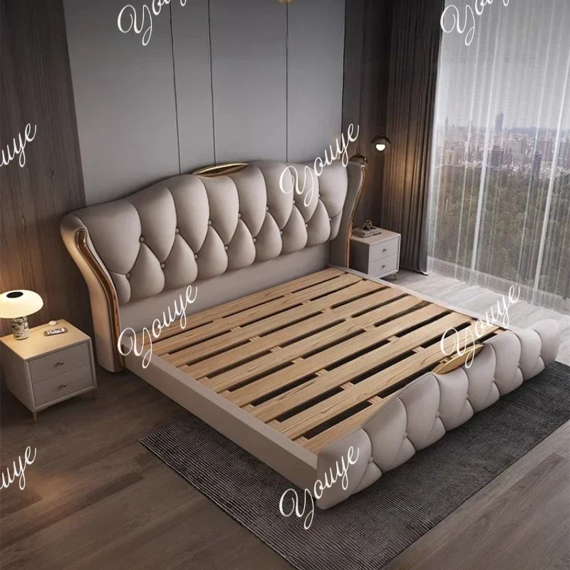 

N49 180X200cm complete bedroom furniture king set headboards double full marriage bedrooms cheap full size queen bed cadre de li