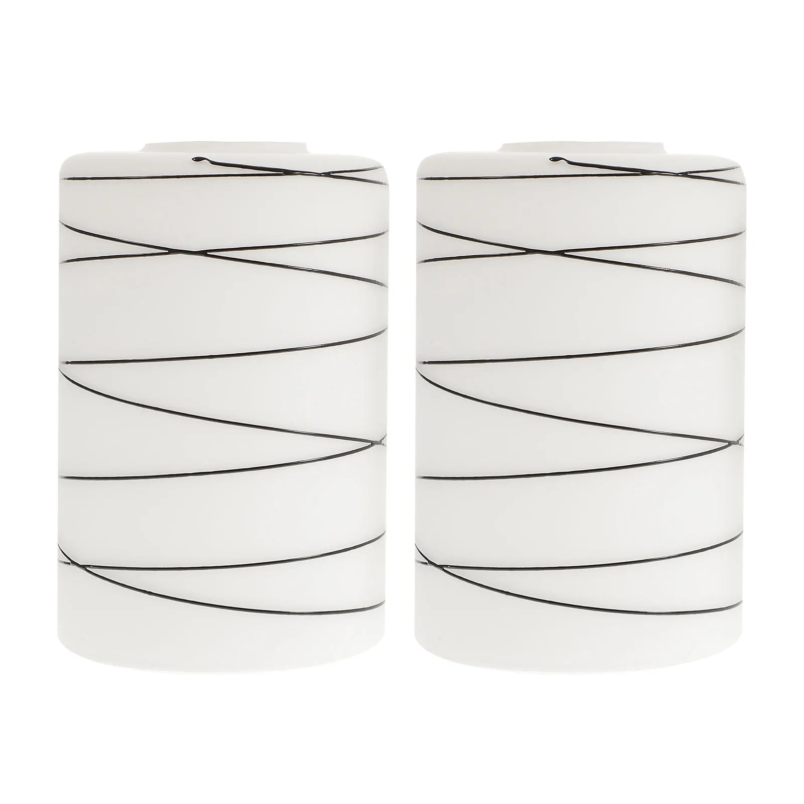 

2Pcs Cylinder Glass Lampshades for Pendant Lights Good Transmission Visibility Decorative Fixture Cover Home Lighting