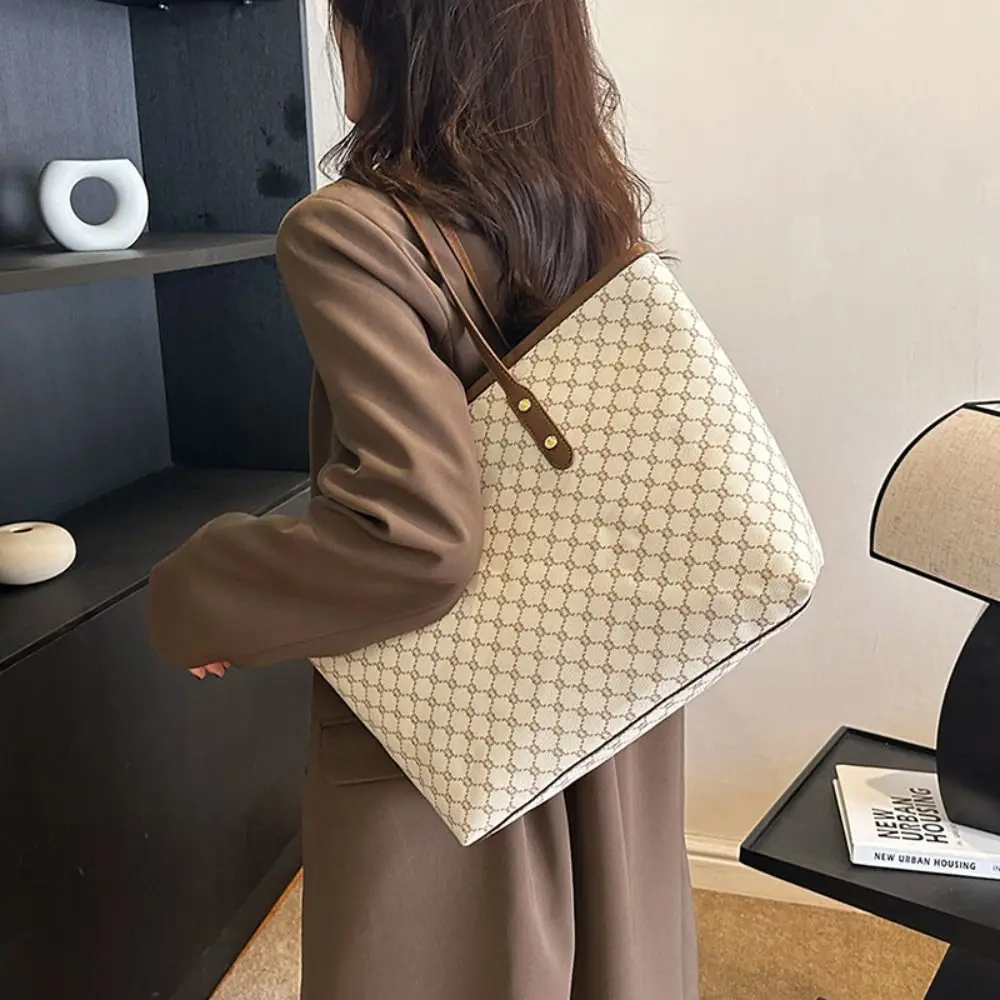 Neue Schultertaschen mit großer Kapazität, PU-Freizeittasche, Pendeltasche – Detail 9