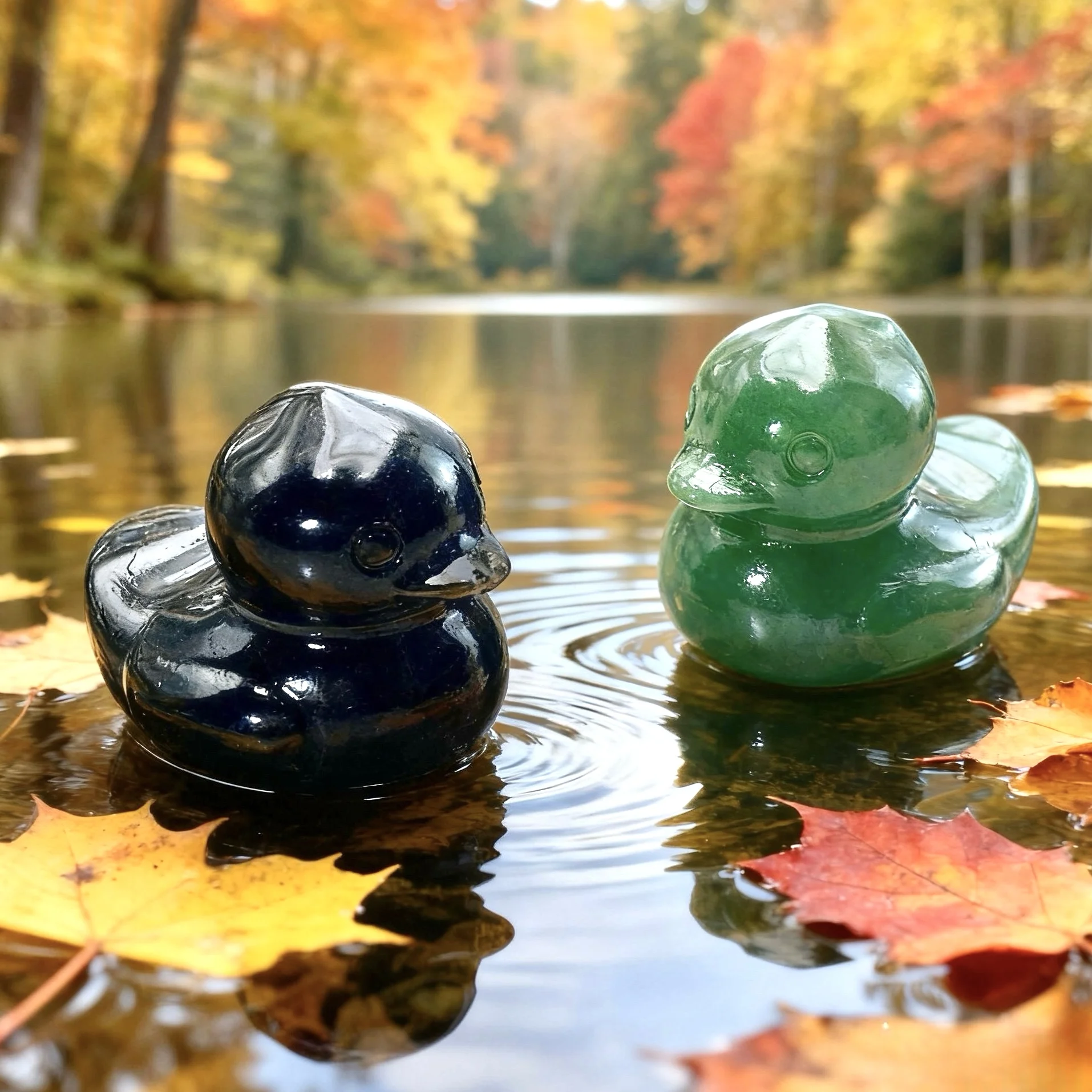 1PC Mixed Material Duck Stone Collection Home Decor DIY Decoration Excellent Gift for Family And Friends Room Decoration
