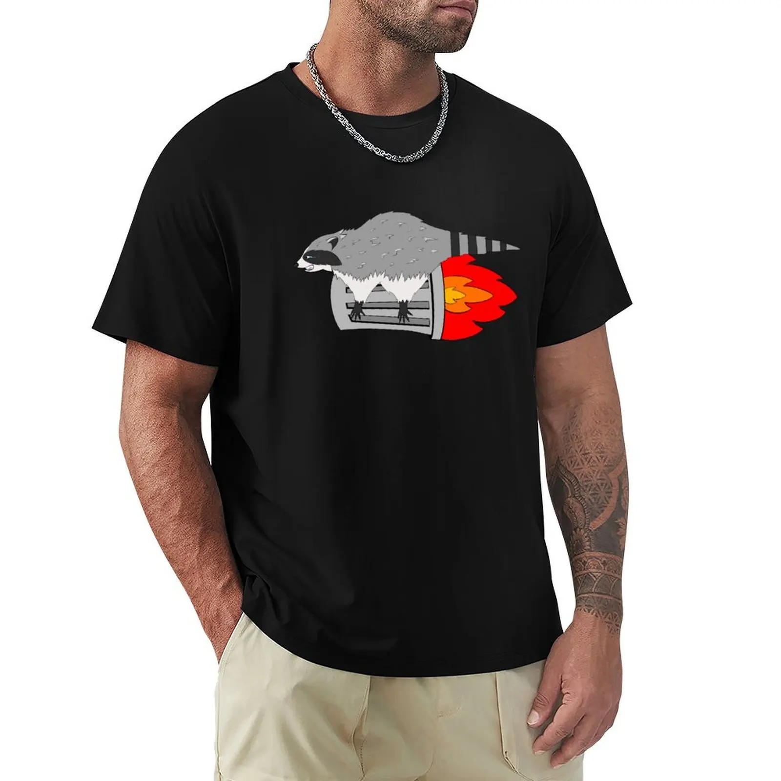 

Flying Raccoon Boy T-Shirt graphic t shirts basketball graphic tees customizeds mens designer clothes