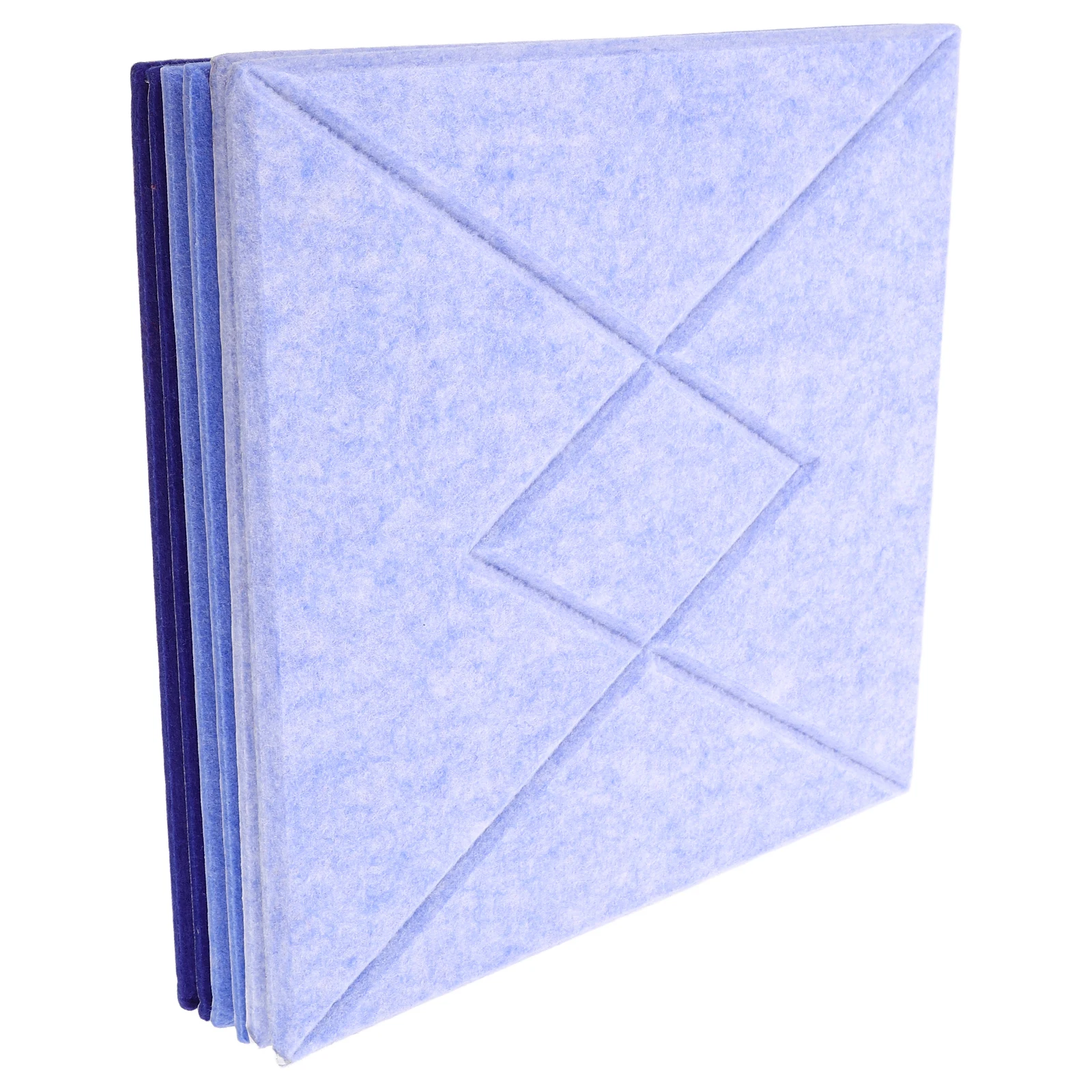

6pcs V-Striped Felt Wall Tiles Soft Multi-Functional Bulletin Board For Photo Display Message Notice Kids Room Office