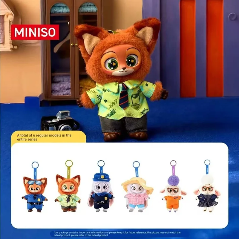 MINISO Originele Disney Zootopia Blind Box Speelgoed Verrassingspop Cartoon Nick Judy Bellwether Rugzak Pendents Ornamenten Meisje Cadeau