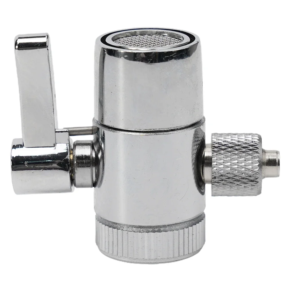 Durable Diverter Valve Faucet Adapter Brass Counter Top Water Fits Most Filter Faucets G1/2inch G3/8inch M22 X M24