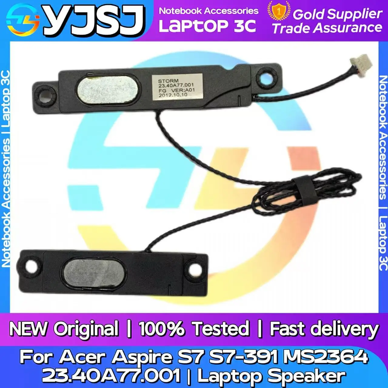 New Original Laptop Notebook Audio Speaker For ACER Aspire S7  S7-391 MS2364 23.40A77.001 Built-in Speaker Horn Audio
