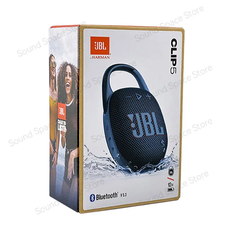 JBL Clip 5 Ultra Portable Bluetooth Speaker BT 5.3 Multi-Speaker Connection IP67 Waterproof 12 Hours Playtime Speaker with Hook