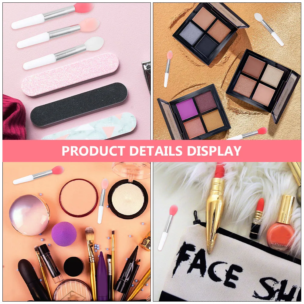 

9pcs Lip Brush Silicone Lipstick Mask Applicator Makeup Travel Pocket Purse Precision Professional Home Use