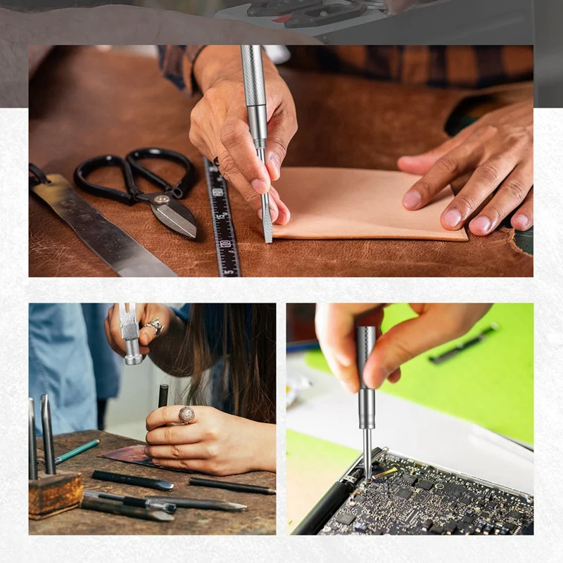 2025 New 4 Pcs 6-In-1 Hammer Screwdriver Set With Multitool Hammer Small Metal Hammer & Screwdriver For Repair Phones, Watches